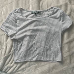 Almost Famous Medium White Crop Top